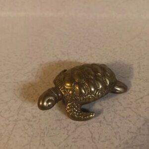 Vintage Solid Brass Turtle